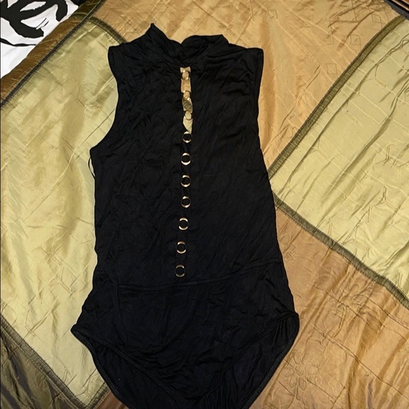 Forever 21 Tops - NWT black bodysuit with peek a boo front